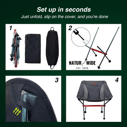 Naturwide Folding Chair Pro – Your comfortable companion on the go