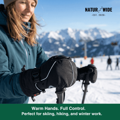 Rechargeable Waterproof Electric Heated Winter Mittens