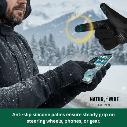 Winter Outdoor Sport Gloves – Touchscreen, Windproof &amp; Anti-Slip Gloves