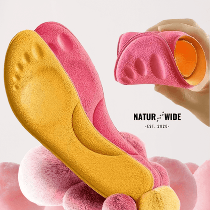 Winter Self-Heating Insoles – Memory Foam, Fur &amp; Extra Warm Shoe Inserts