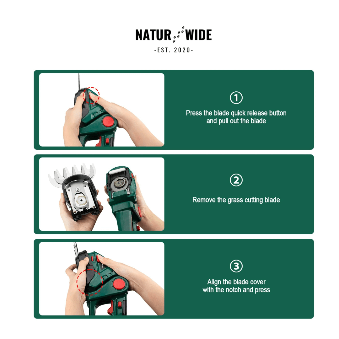 2-in-1 Cordless Grass & Shrub Shear