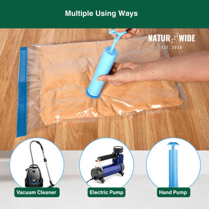 Vacuum Storage Bags for Clothes & Bedding – Space Saver 3-Pack