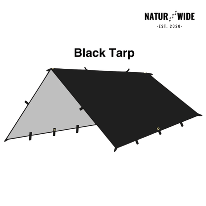 Versatile sun &amp; rain protection tarp