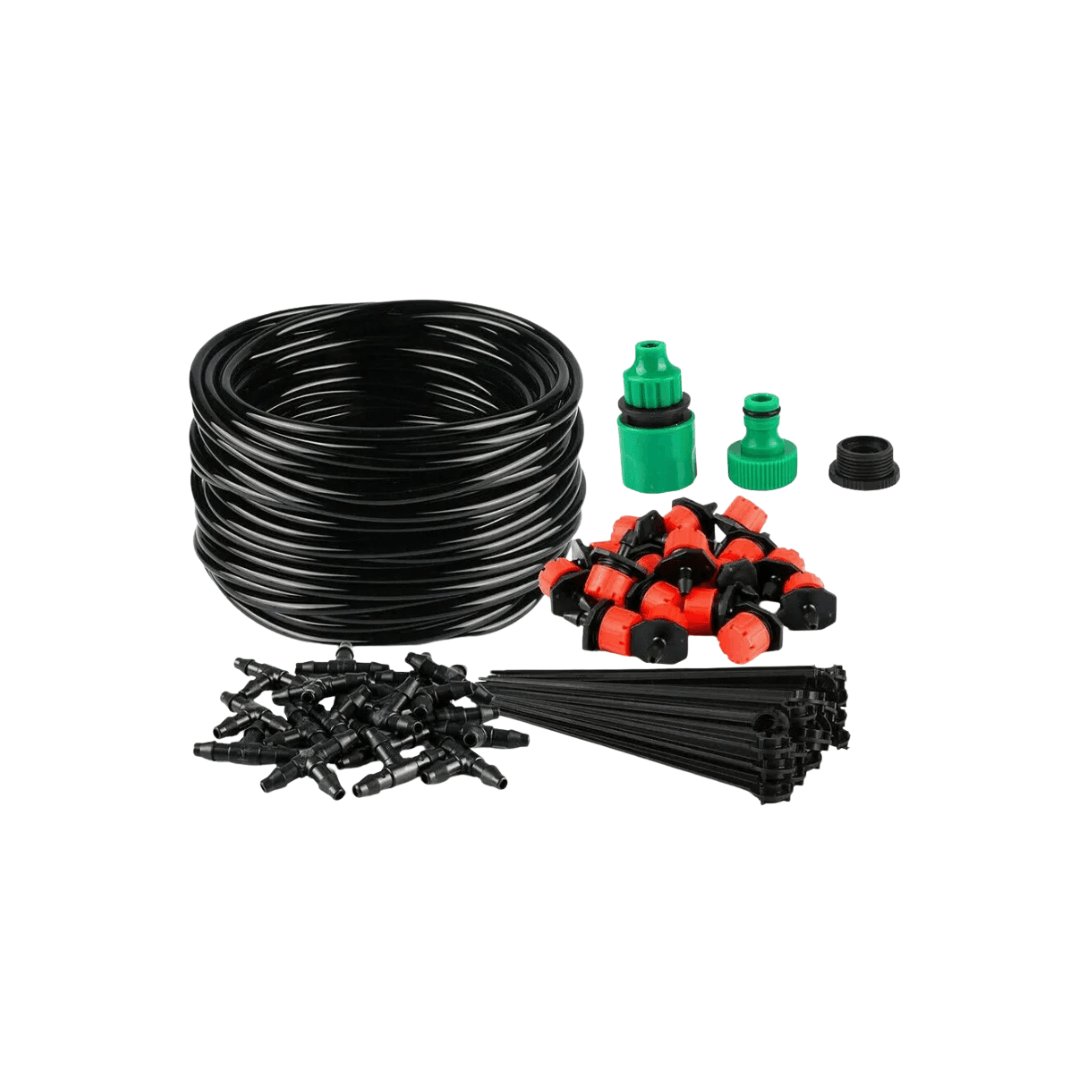 65ft Micro Drip Irrigation Kit – Adjustable Misting & Watering
