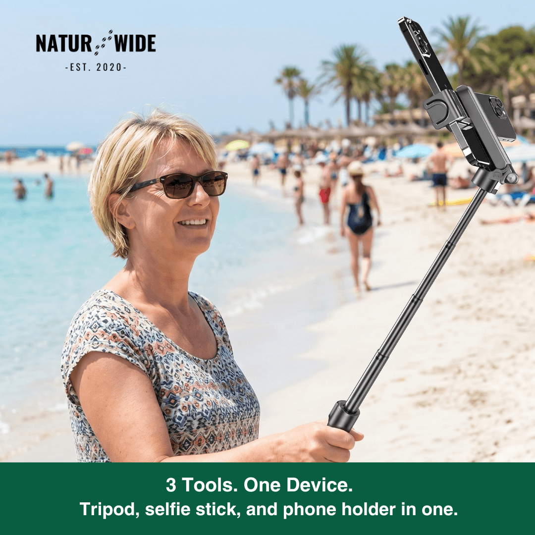 3-in-1 Mini Tripod Selfie Stick with Bluetooth Remote Control