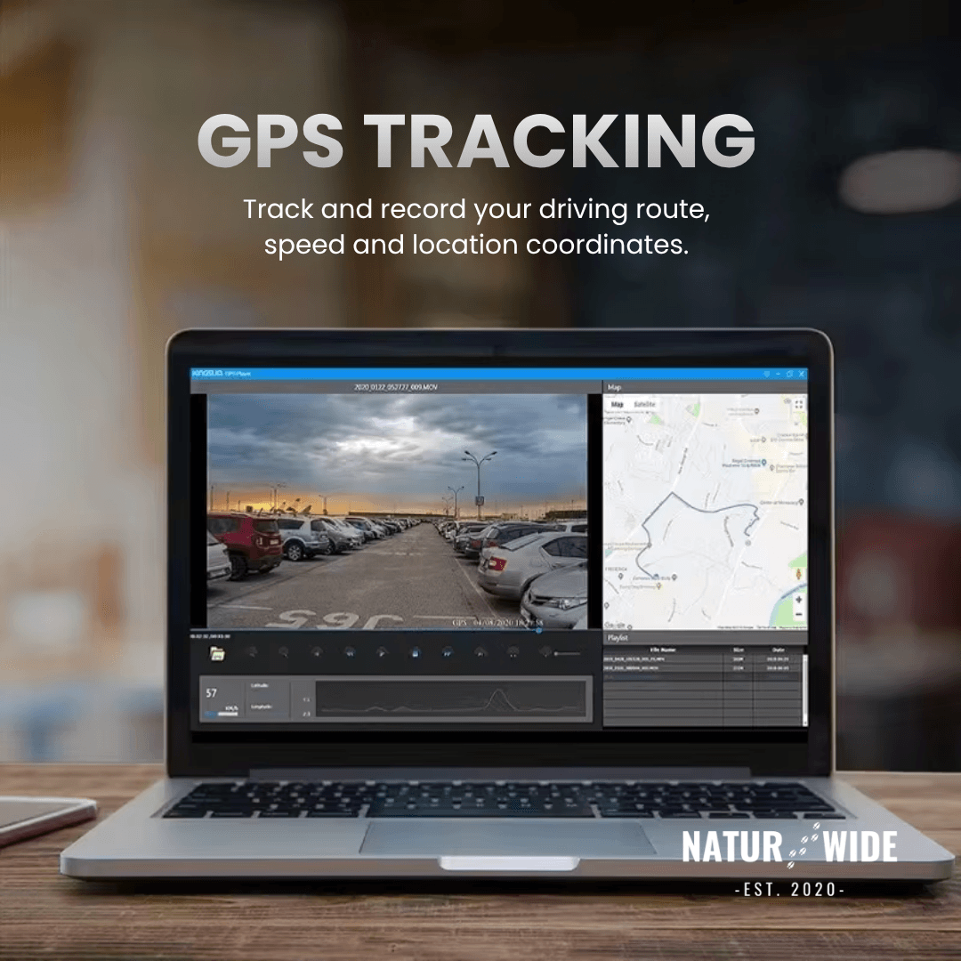 4K Dash Cam with Night Vision, Wi-Fi, GPS & 24H Parking Monitor