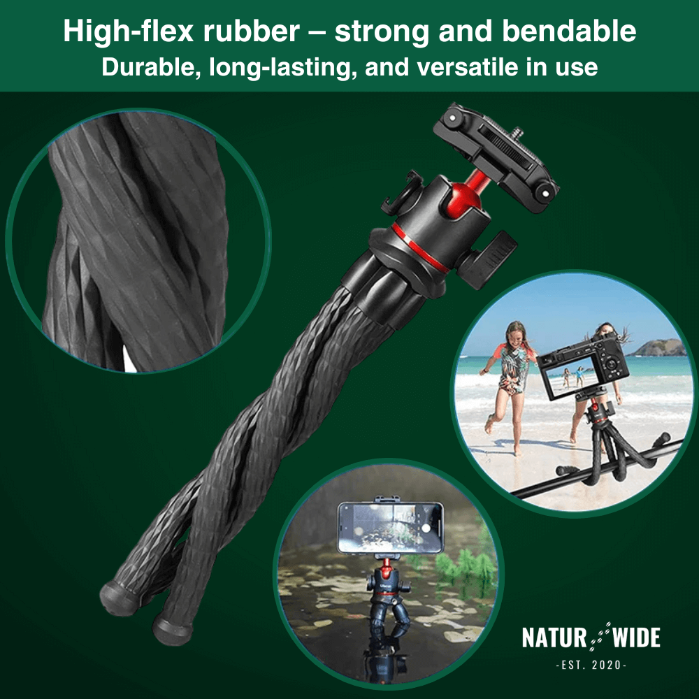 Flexible Octopus Tripod – Versatile for Camera &amp; Smartphone