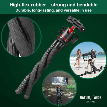 Flexible Octopus Tripod – Versatile for Camera &amp; Smartphone
