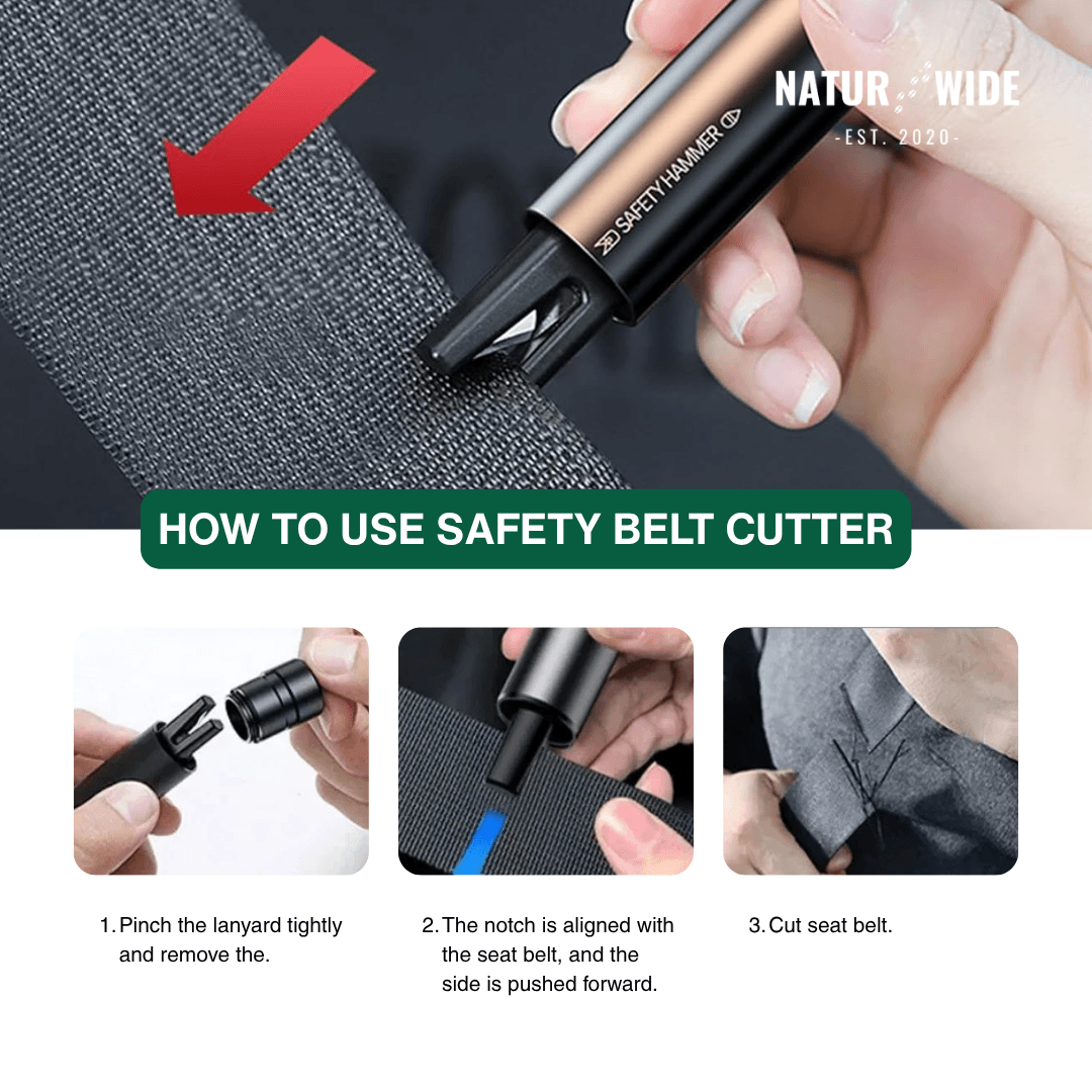 Car Emergency Window Breaker & Seat Belt Cutter Tool