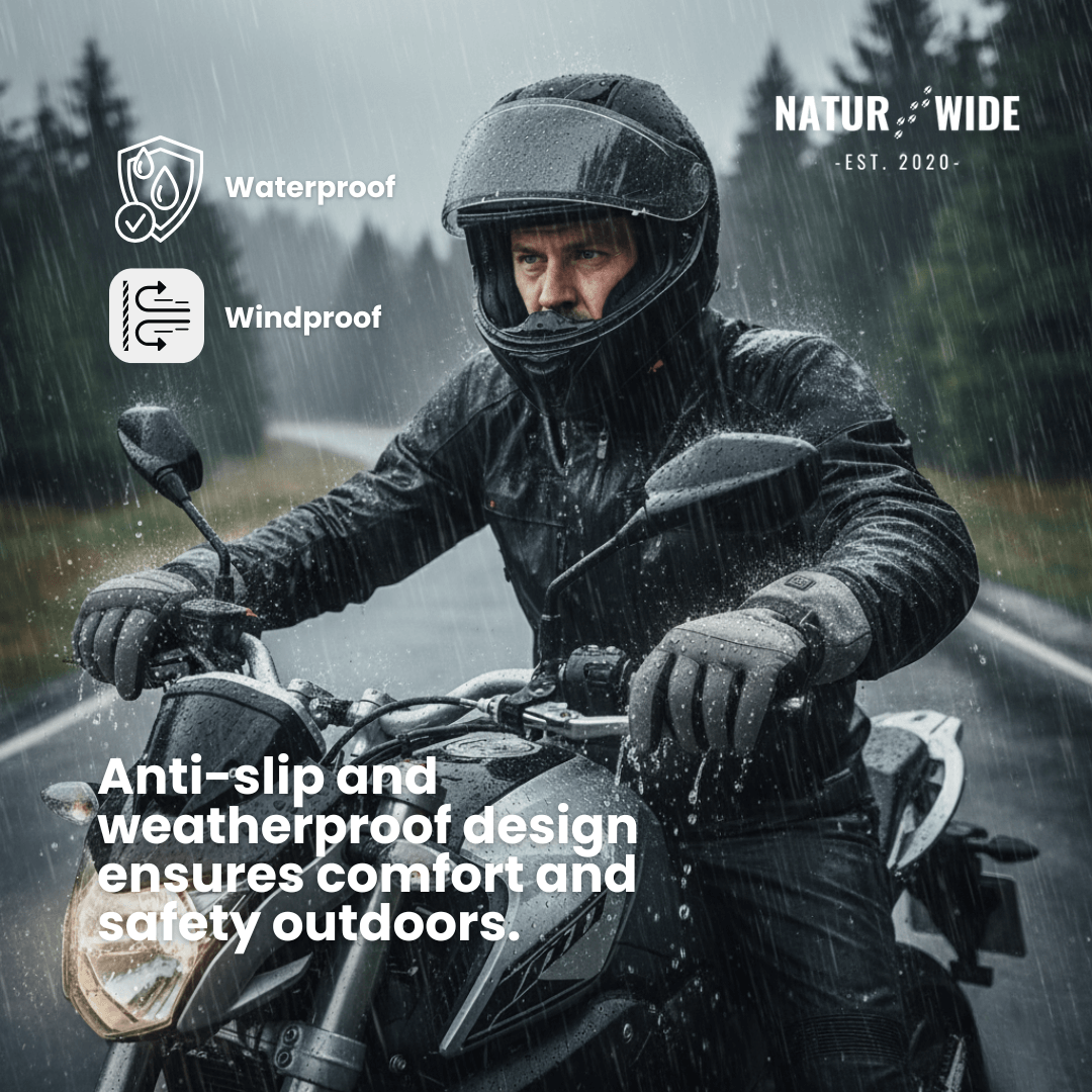 Heated Gloves – 3 Heat Levels, Waterproof &amp; Windproof