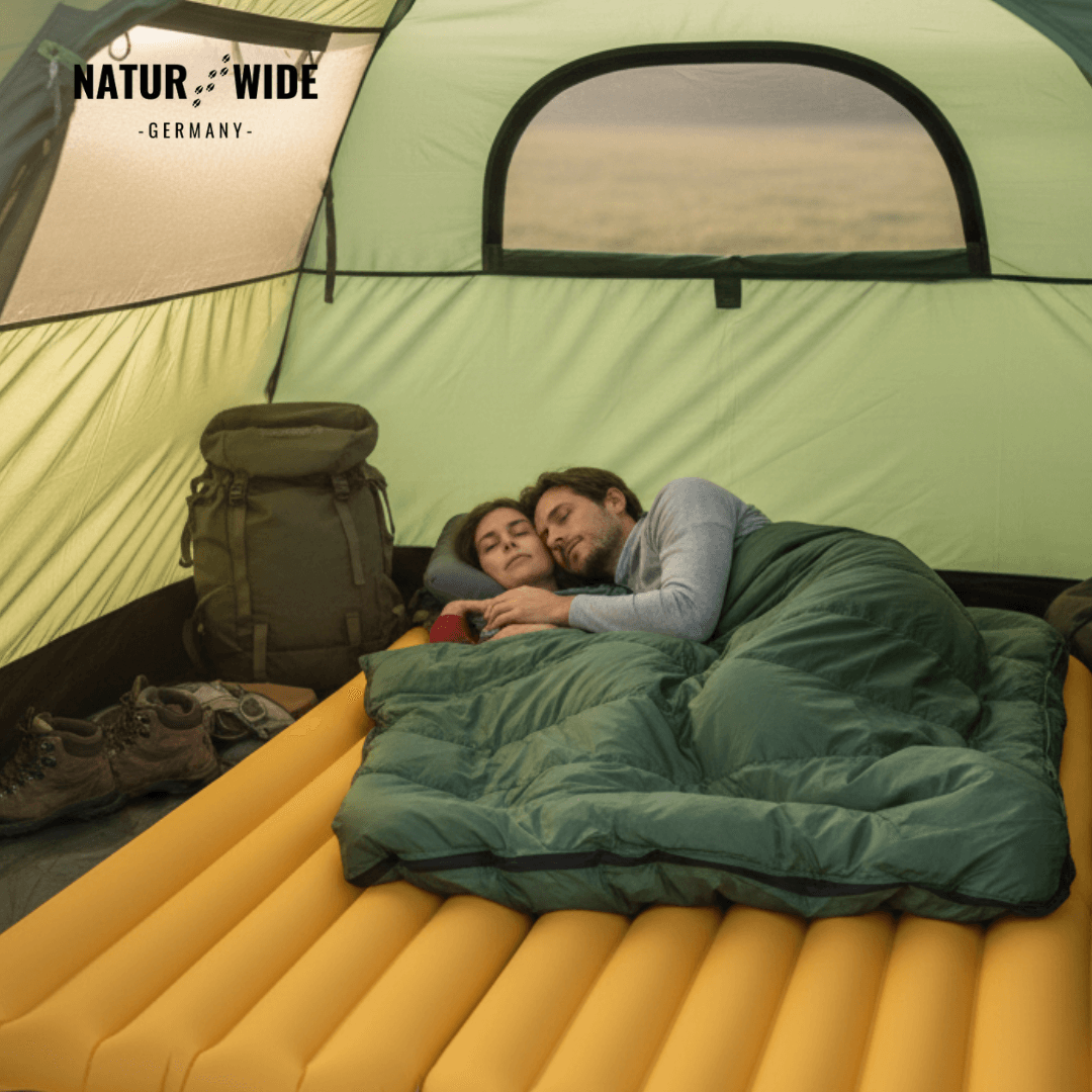 NaturWide 7.6R Camping Sleeping Pad – Ultralight, Self-Inflating &amp; Double-Reinforced