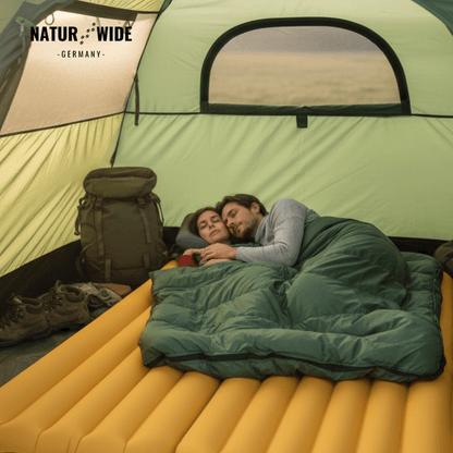 NaturWide 7.6R Camping Sleeping Pad – Ultralight, Self-Inflating &amp; Double-Reinforced