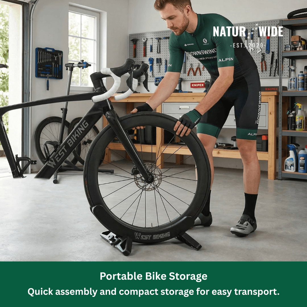 Adjustable Portable Bike Parking Rack & Storage Stand