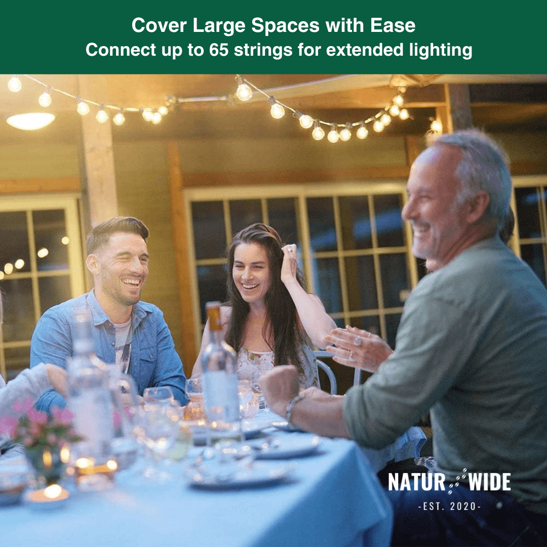 LED Outdoor String Lights – Shatterproof & Weatherproof (Plugin)