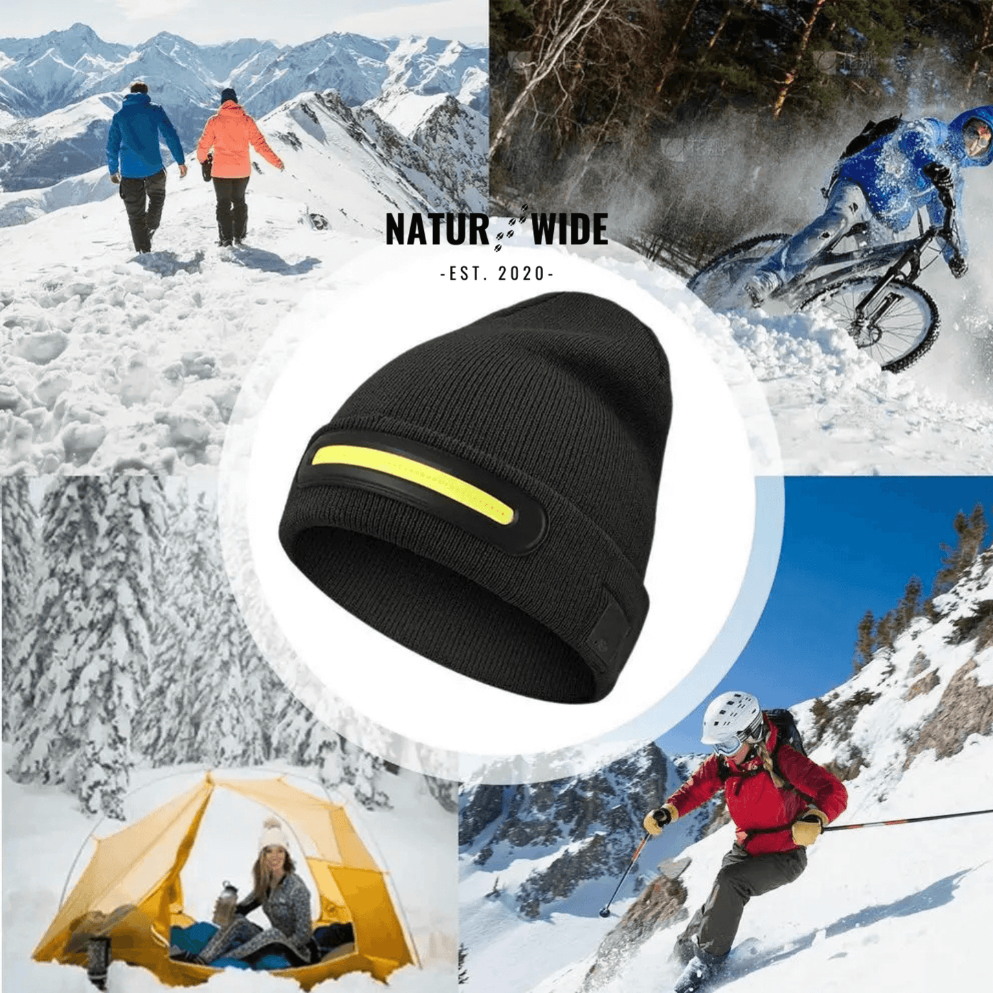 LED Hat with Light – USB Rechargeable Unisex Winter Hat