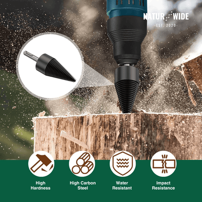 Firewood Splitter Drill Bit 32mm – Wood Splitting Cone