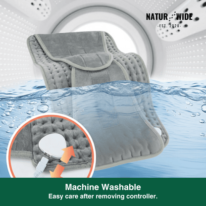 Electric Back Heating Belt – Waist Warmer with 9 Heat Settings &amp; Timer