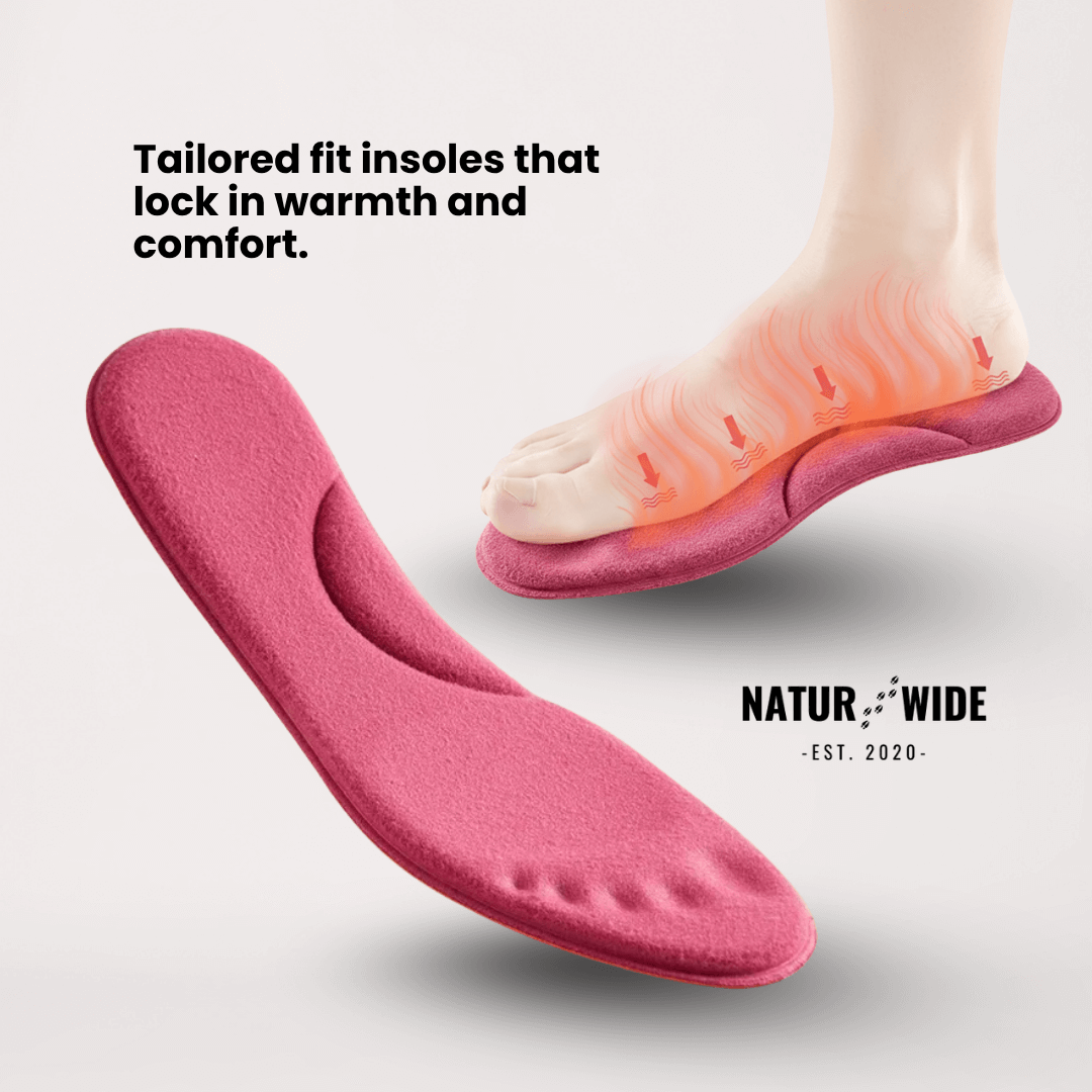 Winter Self-Heating Insoles – Memory Foam, Fur &amp; Extra Warm Shoe Inserts