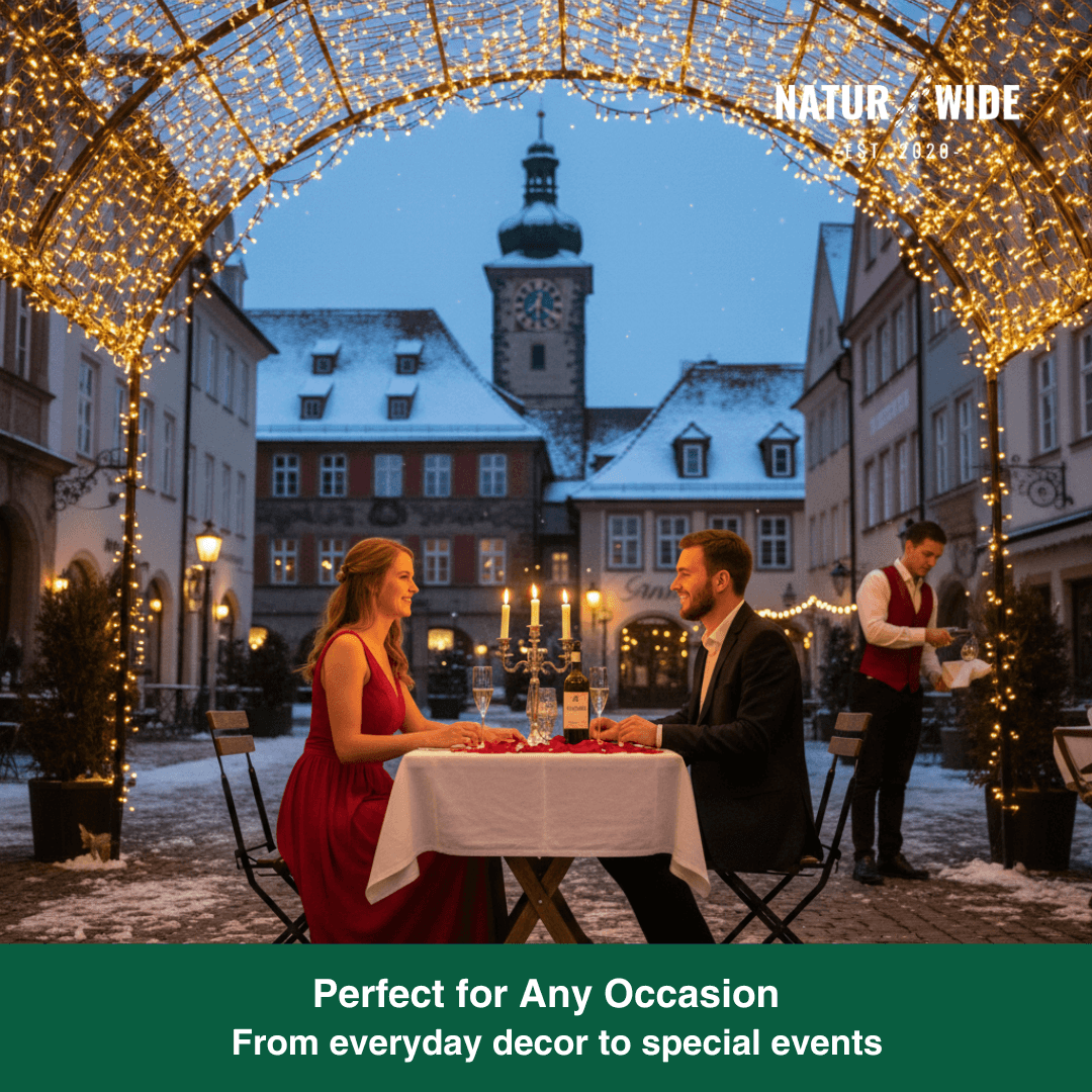 LED Outdoor String Lights – Shatterproof & Weatherproof (Plugin)