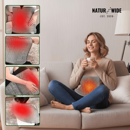 Electric Back Heating Belt – Waist Warmer with 9 Heat Settings &amp; Timer