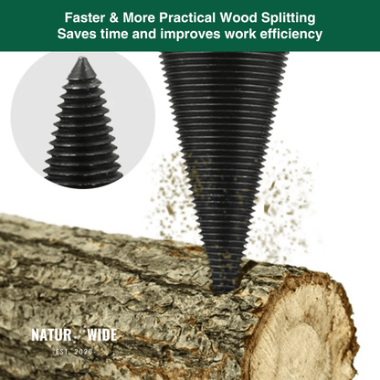 Firewood Splitter Drill Bit 32mm – Wood Splitting Cone