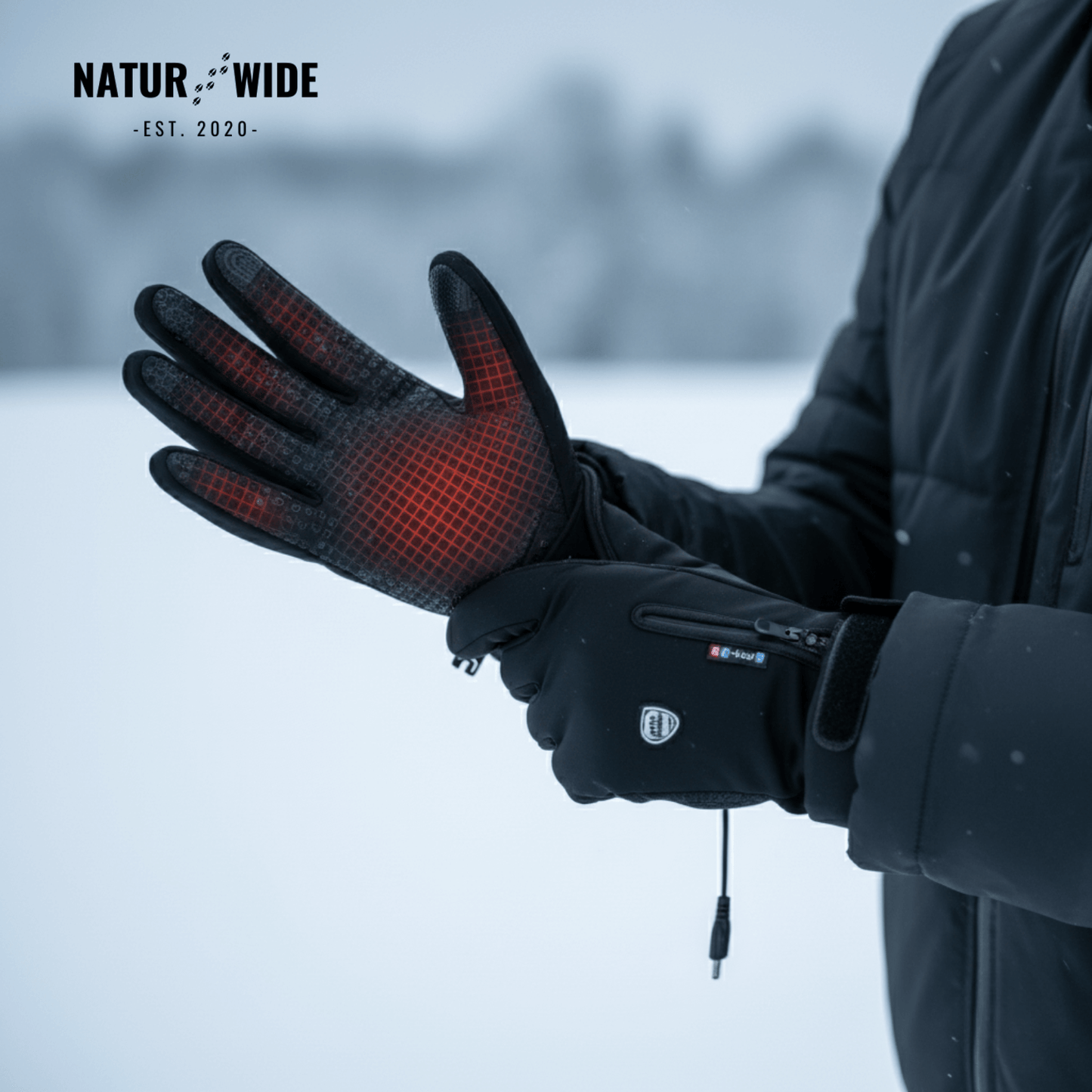 Heated Gloves (Power Bank Powered) – Waterproof &amp; Windproof