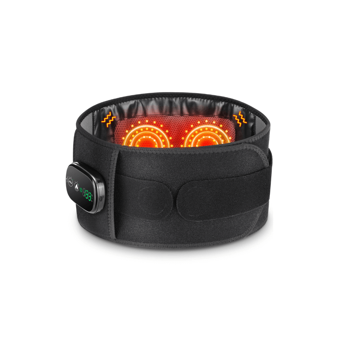 Back Massage Belt – Heating Pad, Vibration &amp; Red Light Therapy
