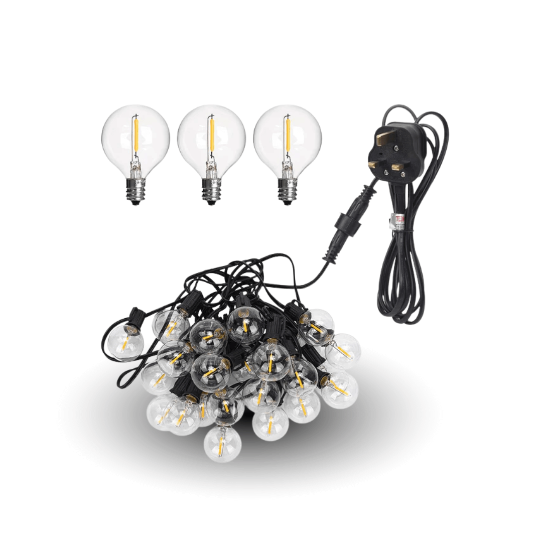 LED Outdoor String Lights – Shatterproof & Weatherproof (Plugin)
