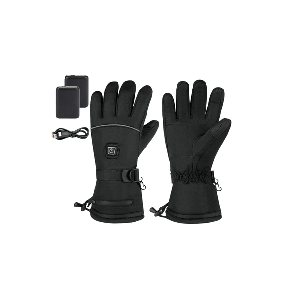Heated Gloves – 3 Heat Levels, Waterproof &amp; Windproof