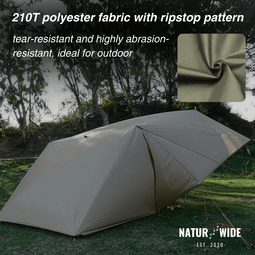 Versatile sun &amp; rain protection tarp