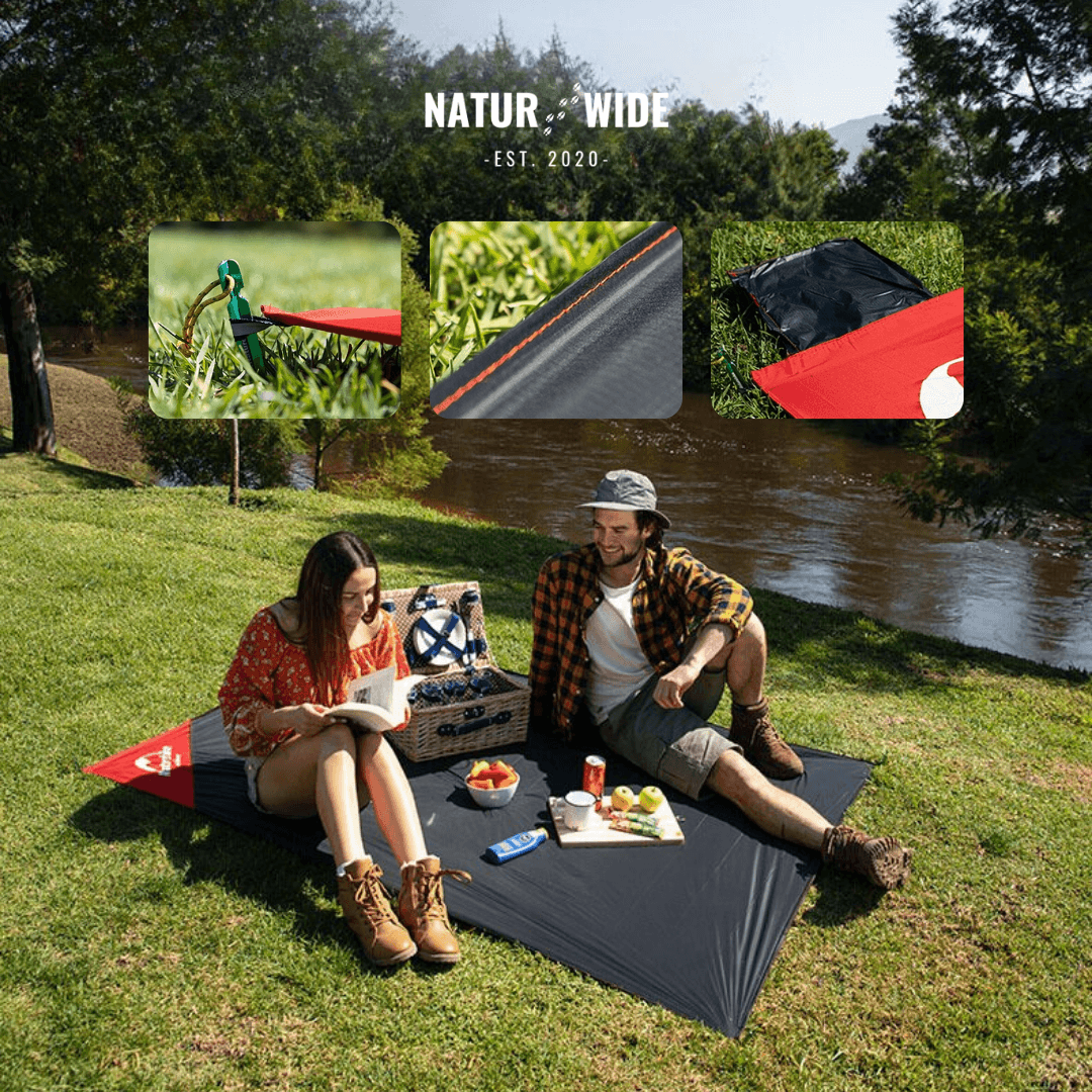 Waterproof Pocket Picnic Blanket – Lightweight Sand-Free Beach Mat