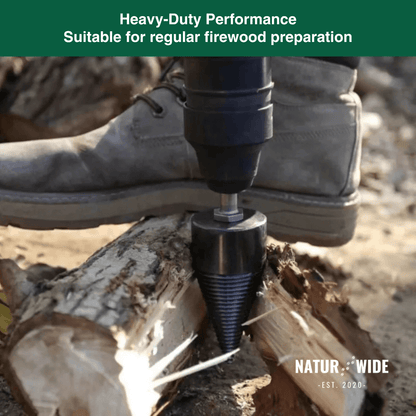 Firewood Splitter Drill Bit 32mm – Wood Splitting Cone