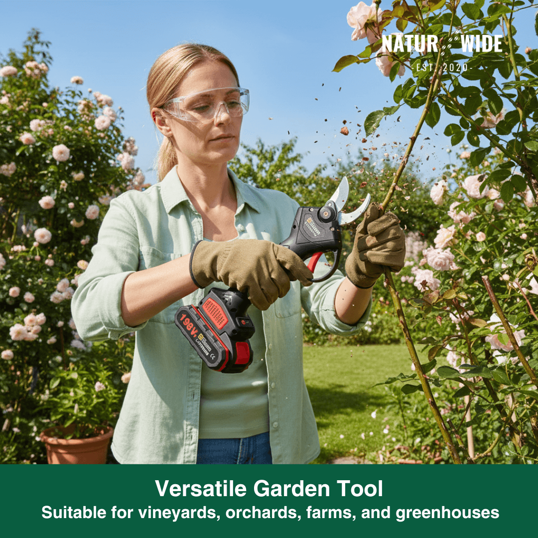 Cordless Electric Pruning Shears – 1.2" Cutting Capacity (2 Batteries)