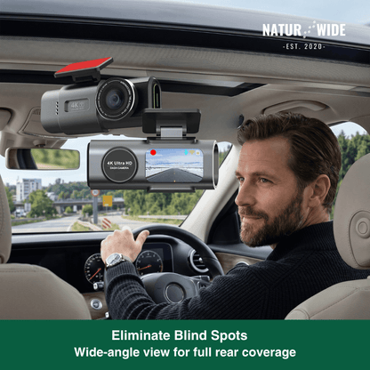 4K Dash Cam with Night Vision, Wi-Fi, GPS & 24H Parking Monitor