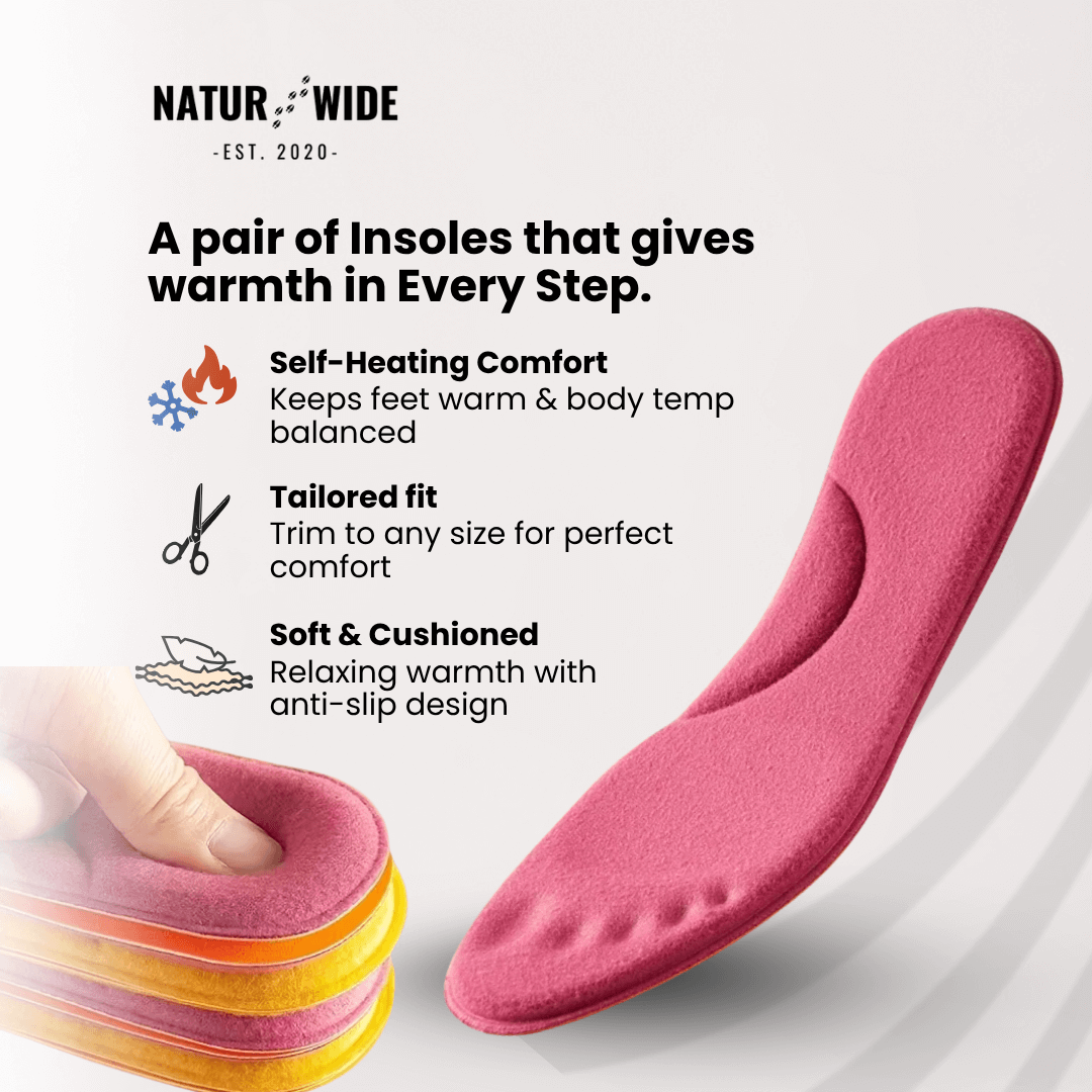 Winter Self-Heating Insoles – Memory Foam, Fur &amp; Extra Warm Shoe Inserts