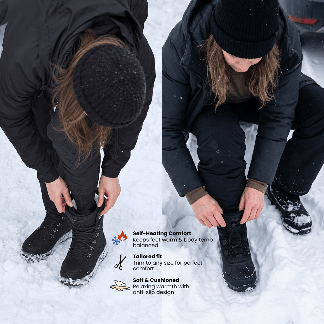 Winter Self-Heating Insoles – Memory Foam, Fur &amp; Extra Warm Shoe Inserts