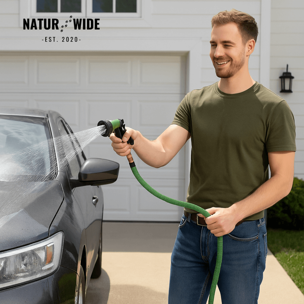 AquaFlex Pro – The flexible garden hose with 7 spray functions