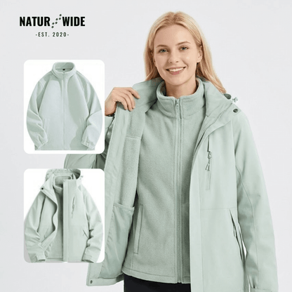 Women's 3-in-1 Waterproof Rain Jacket