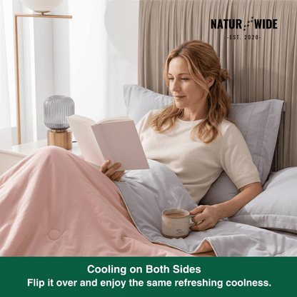Ice Silk Cooling Summer Blanket – Twin & Queen Sizes