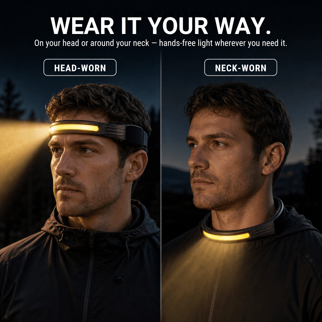 LED Headlamp Pro MAX, Also Wearable on the Neck – view 14