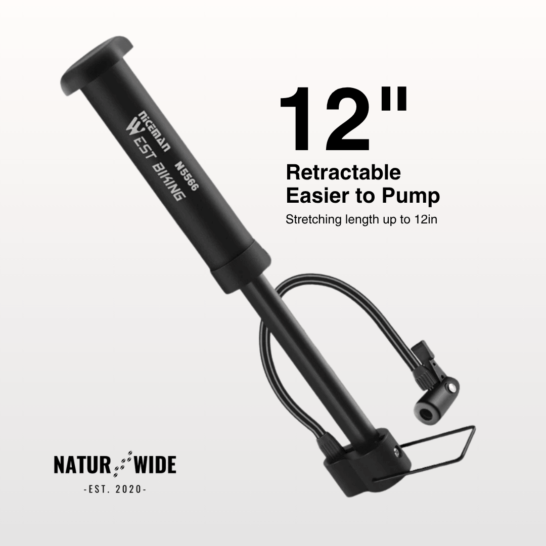 80 PSI Manual Floor Bike Pump & Inflator
