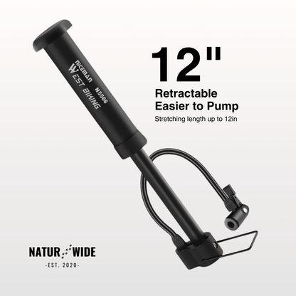 80 PSI Manual Floor Bike Pump & Inflator