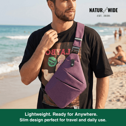 Anti-Theft Sling Bag – Unisex Travel Crossbody Bag in Nylon