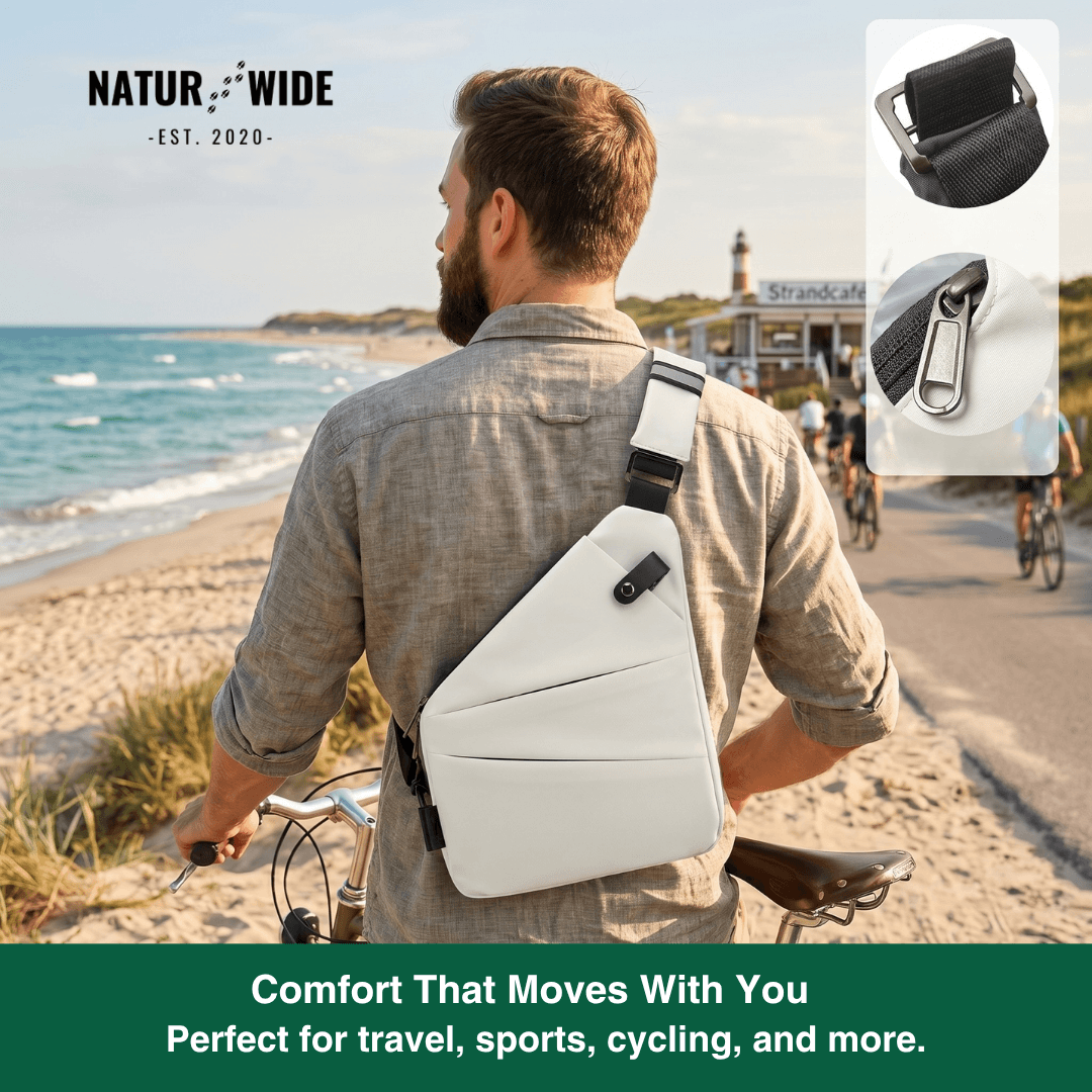 Anti-Theft Sling Bag – Unisex Travel Crossbody Bag in Nylon