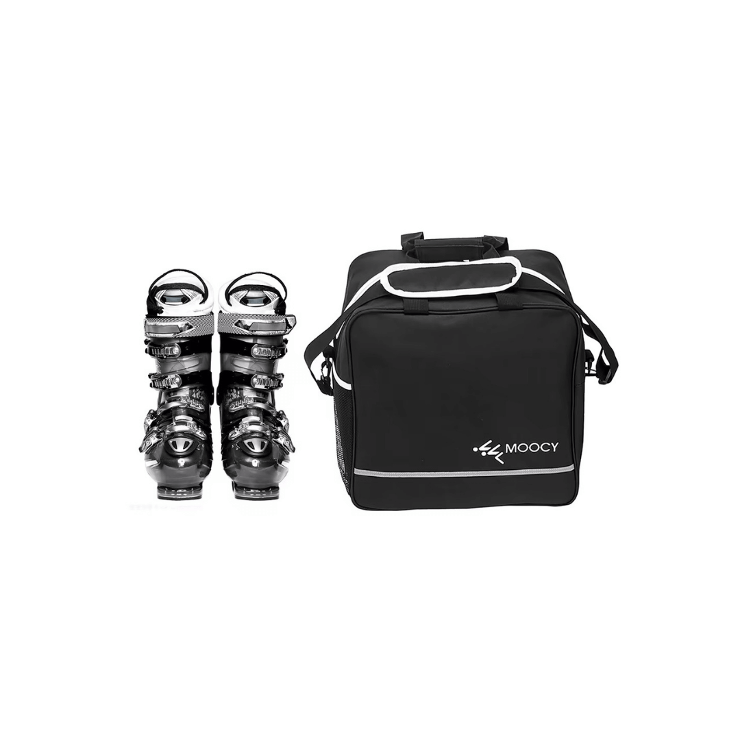 2-Piece Ski Bag Set – Ski Carrier &amp; Boot Bag Combo (Adjustable up to 80")