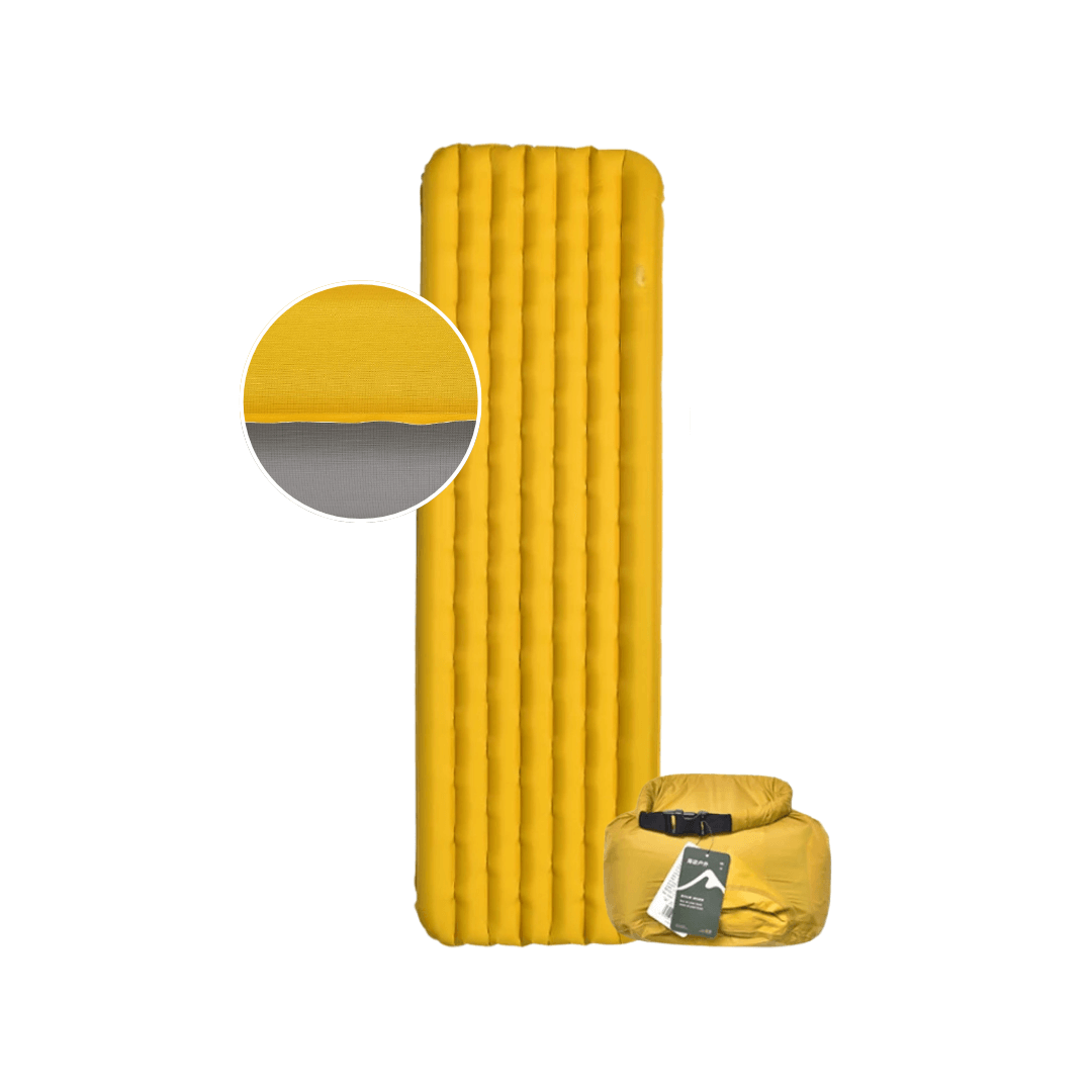 NaturWide 7.6R Camping Sleeping Pad – Ultralight, Self-Inflating &amp; Double-Reinforced