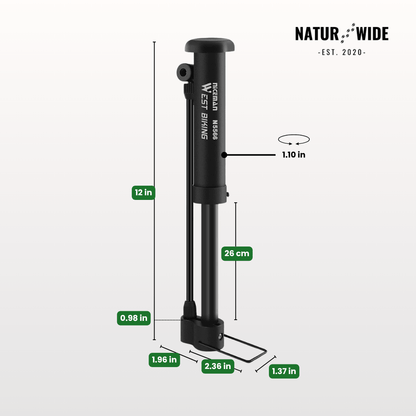 80 PSI Manual Floor Bike Pump & Inflator