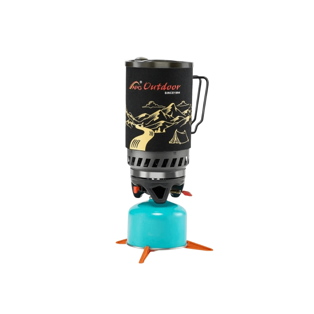 Portable 1.4L Camping Stove & Pot Cooking System
