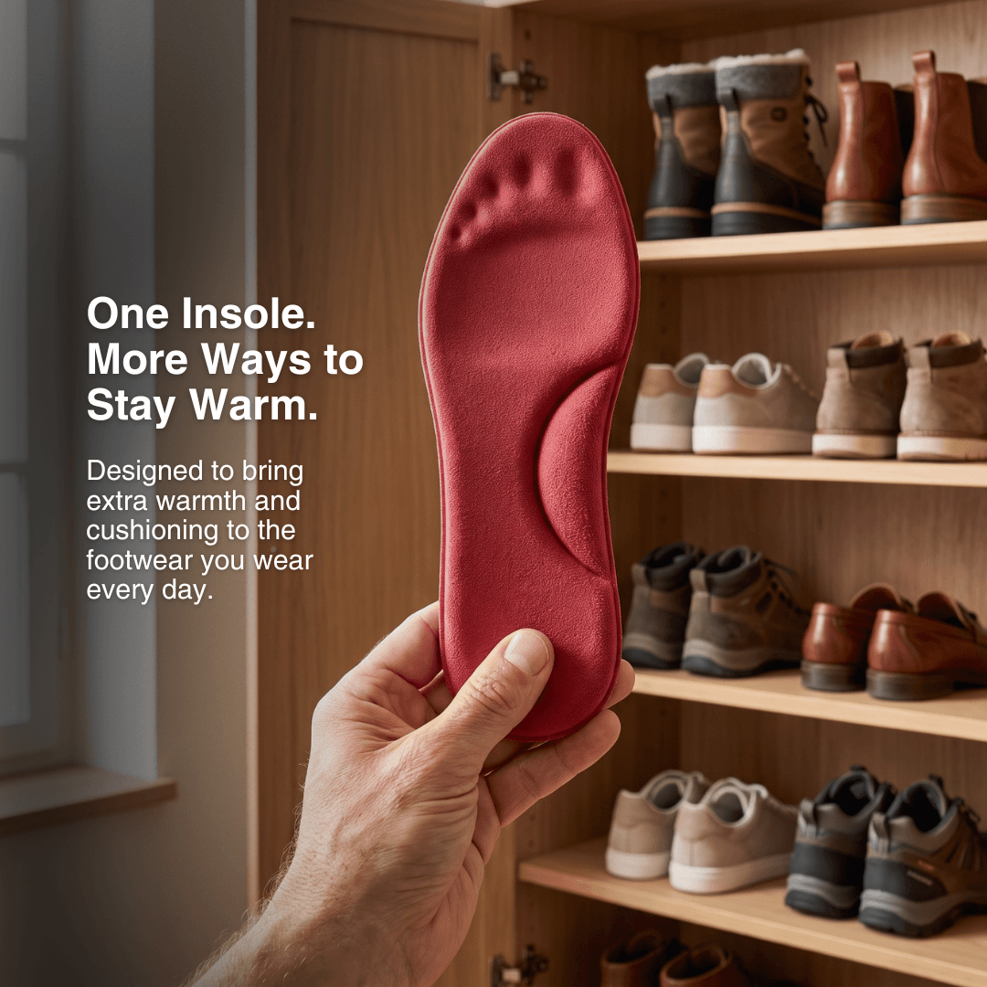 Winter Self-Heating Insoles – Memory Foam, Fur &amp; Extra Warm Shoe Inserts