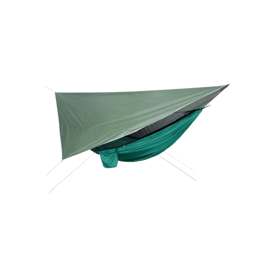 Camping Hammock with Mosquito Net, Rain Fly Tarp & Carry Bag